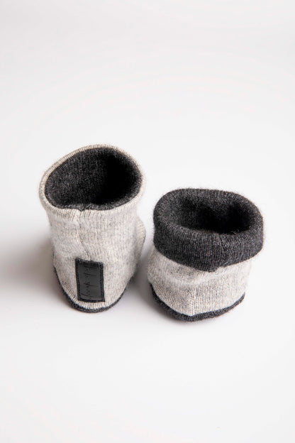 Gray Baby Set - Mittens, Booties and Hat