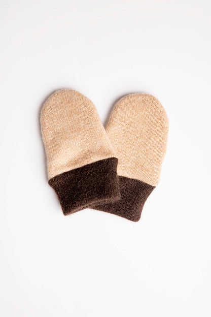 Brown Baby Set - Mittens, Booties and Hat