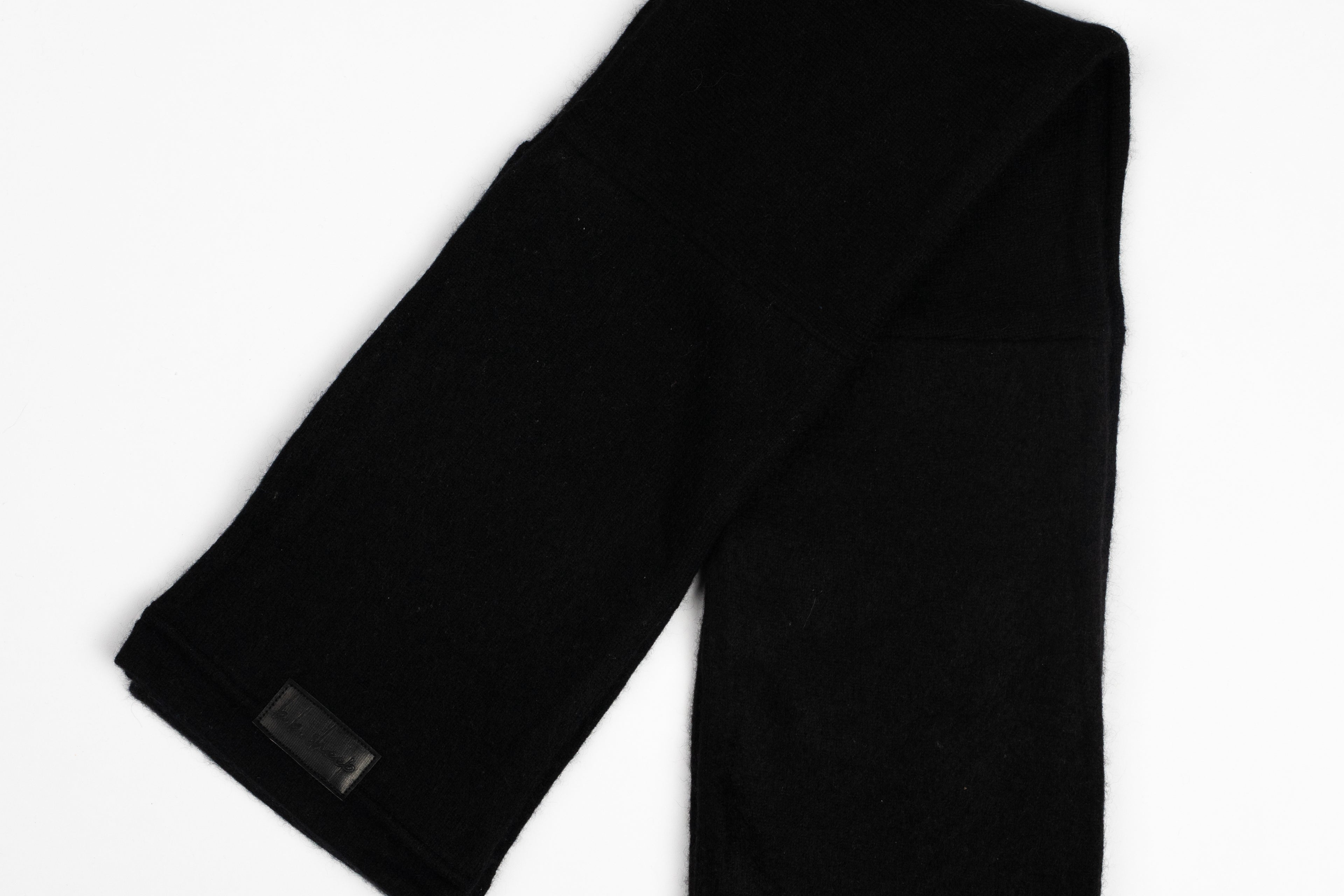 Black - Cashmere Open Scarf for Men