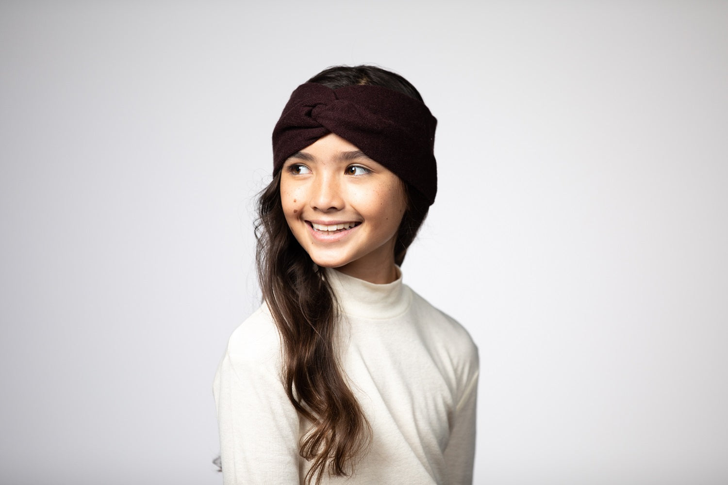 Dark Brown - Cashmere Headband for Kids