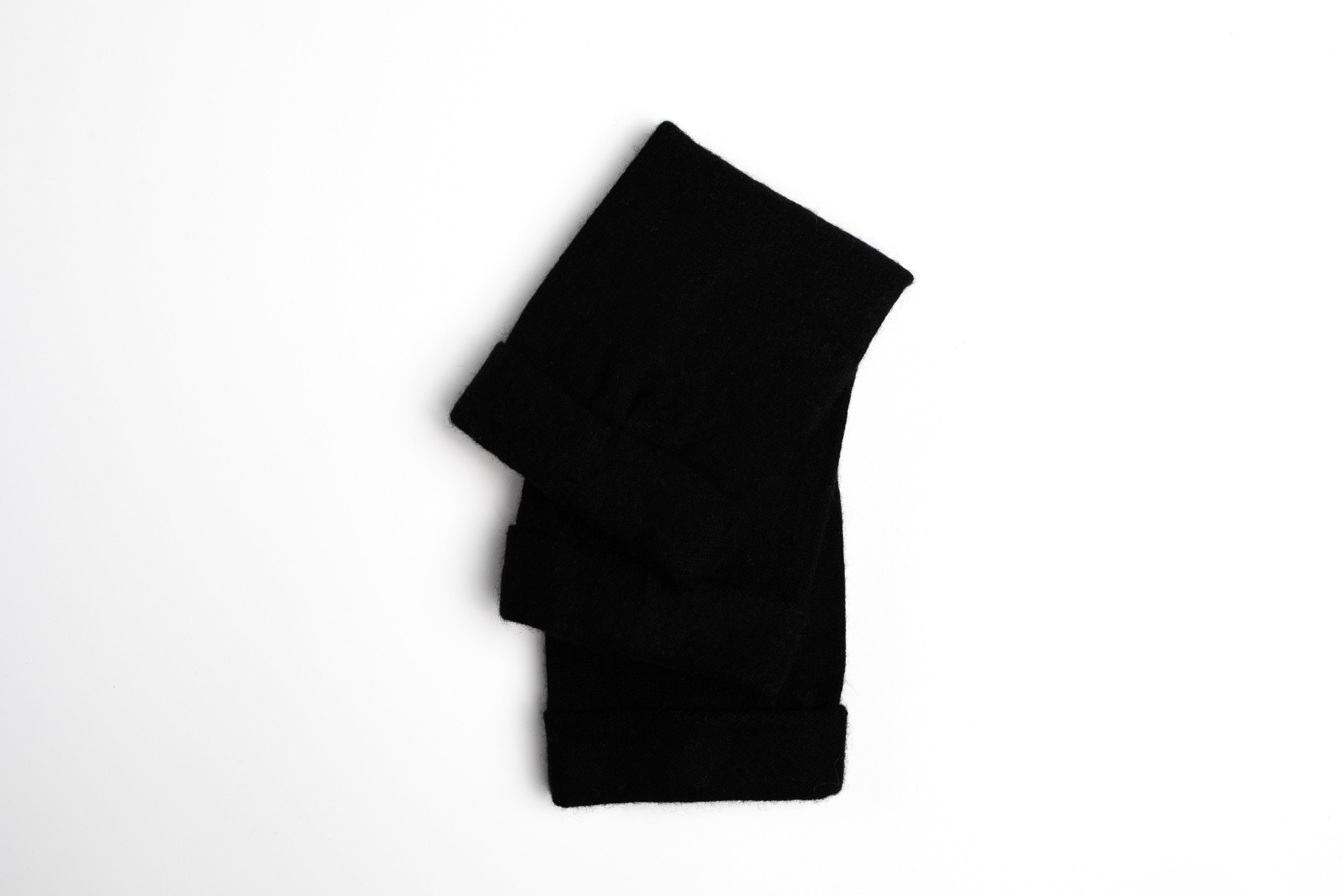 Black - Cashmere Fingerless  Gloves