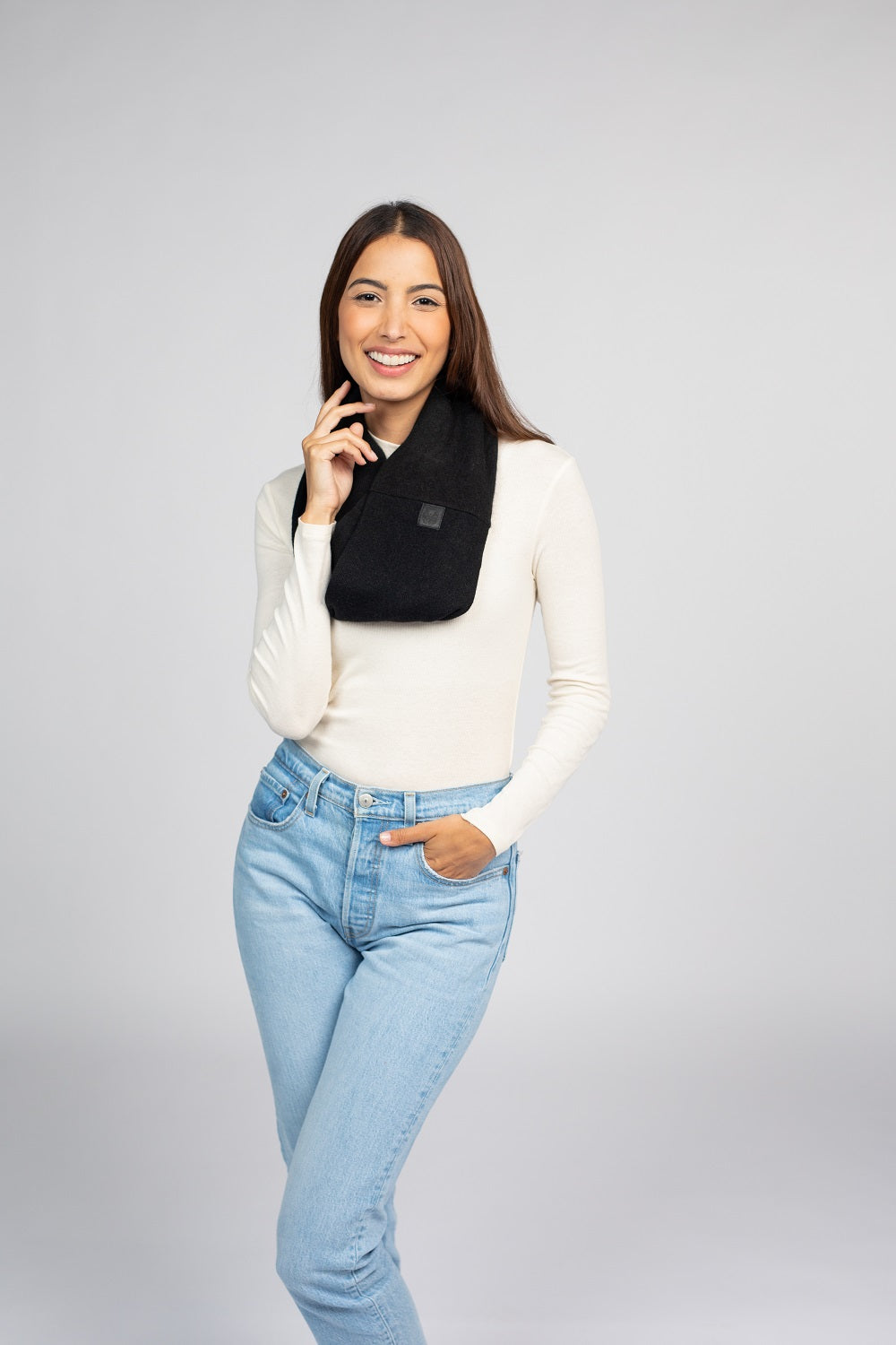 Celeste Women's Wool & Cashmere Blend Infinity Scarf – 30x15 Soft Cowl Neck (Variety Of Colors)
