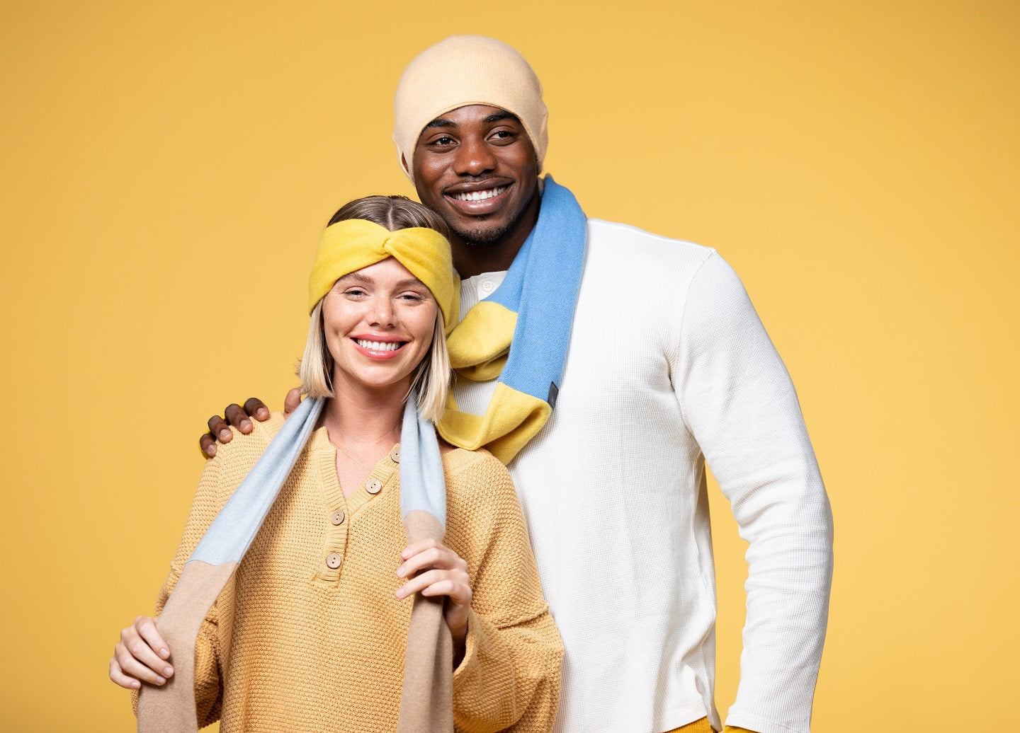 Yellow - Cashmere Headband for Women