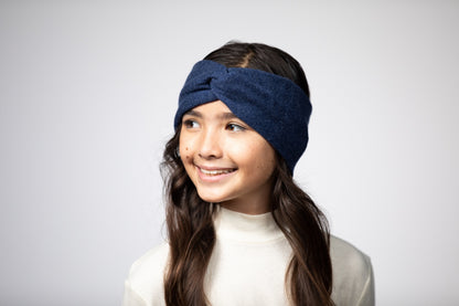 Denim Blue - Cashmere Headband for Kids