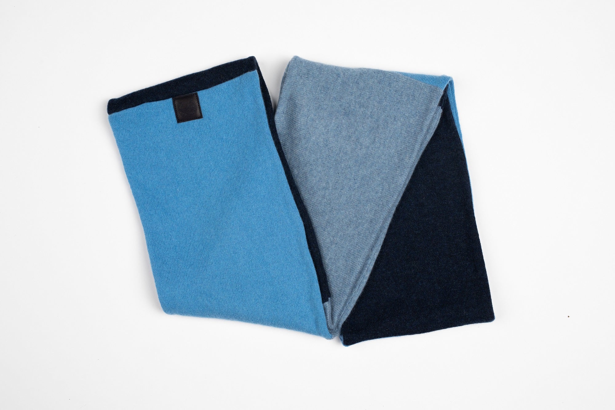 Blue - Cashmere Infinity Scarf for Men