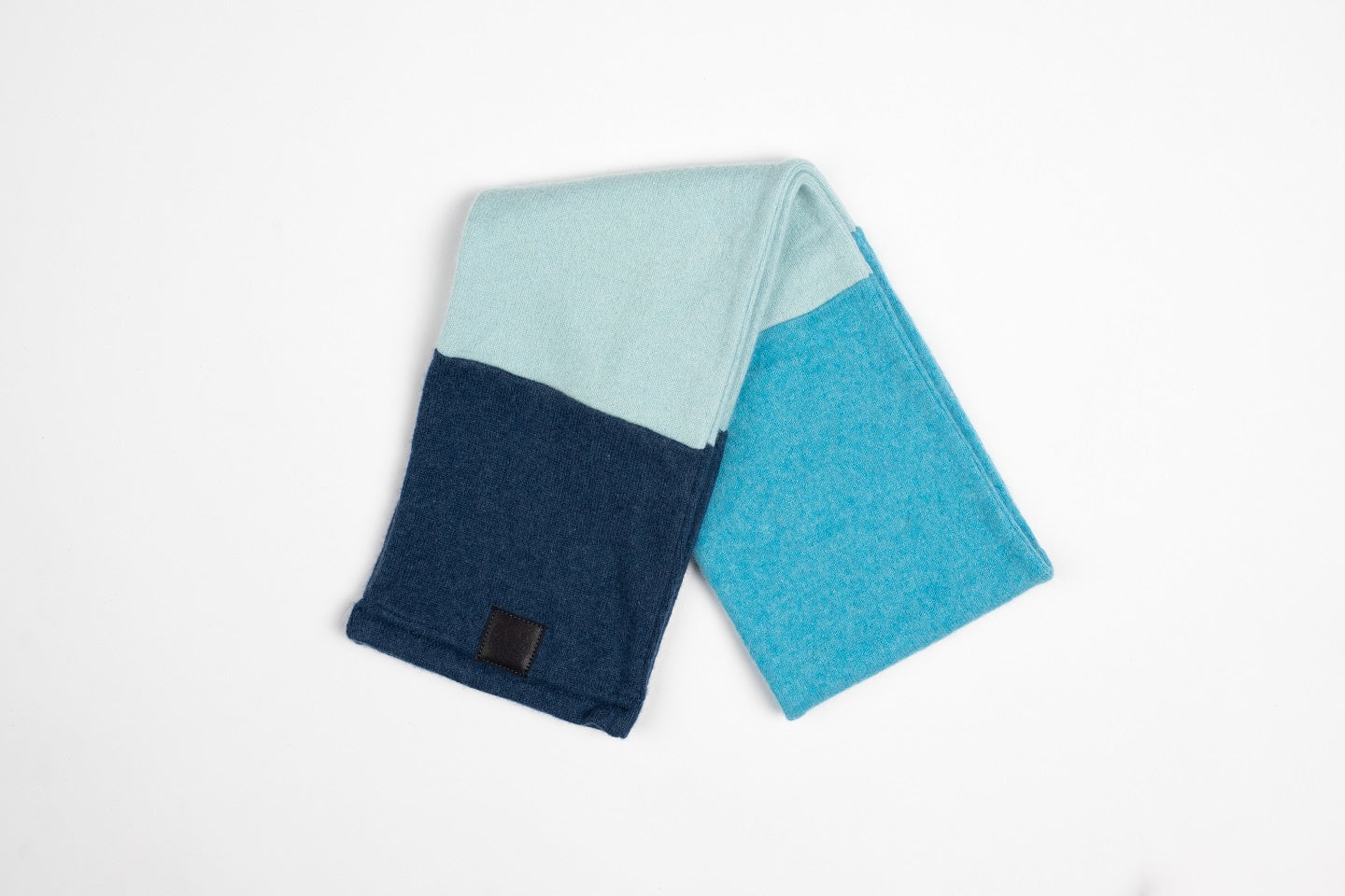 Blue - Cashmere Open Scarf for Kids