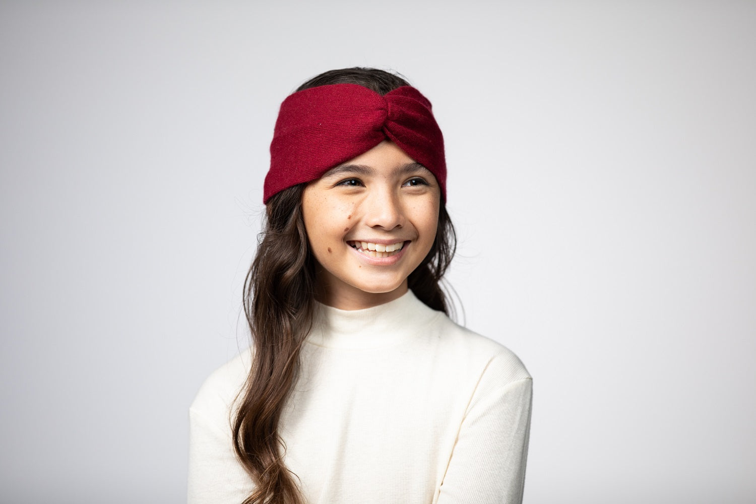 Maroon - Cashmere Headband for Kids