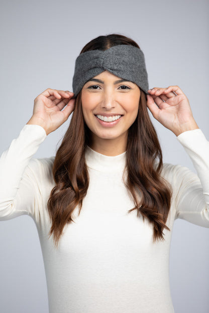 Dark Gray -  Cashmere Headband for Women