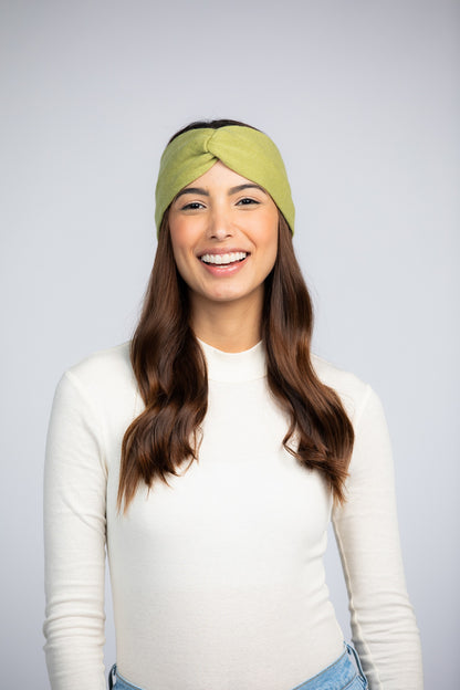 Lime Green - Cashmere Headband for Women