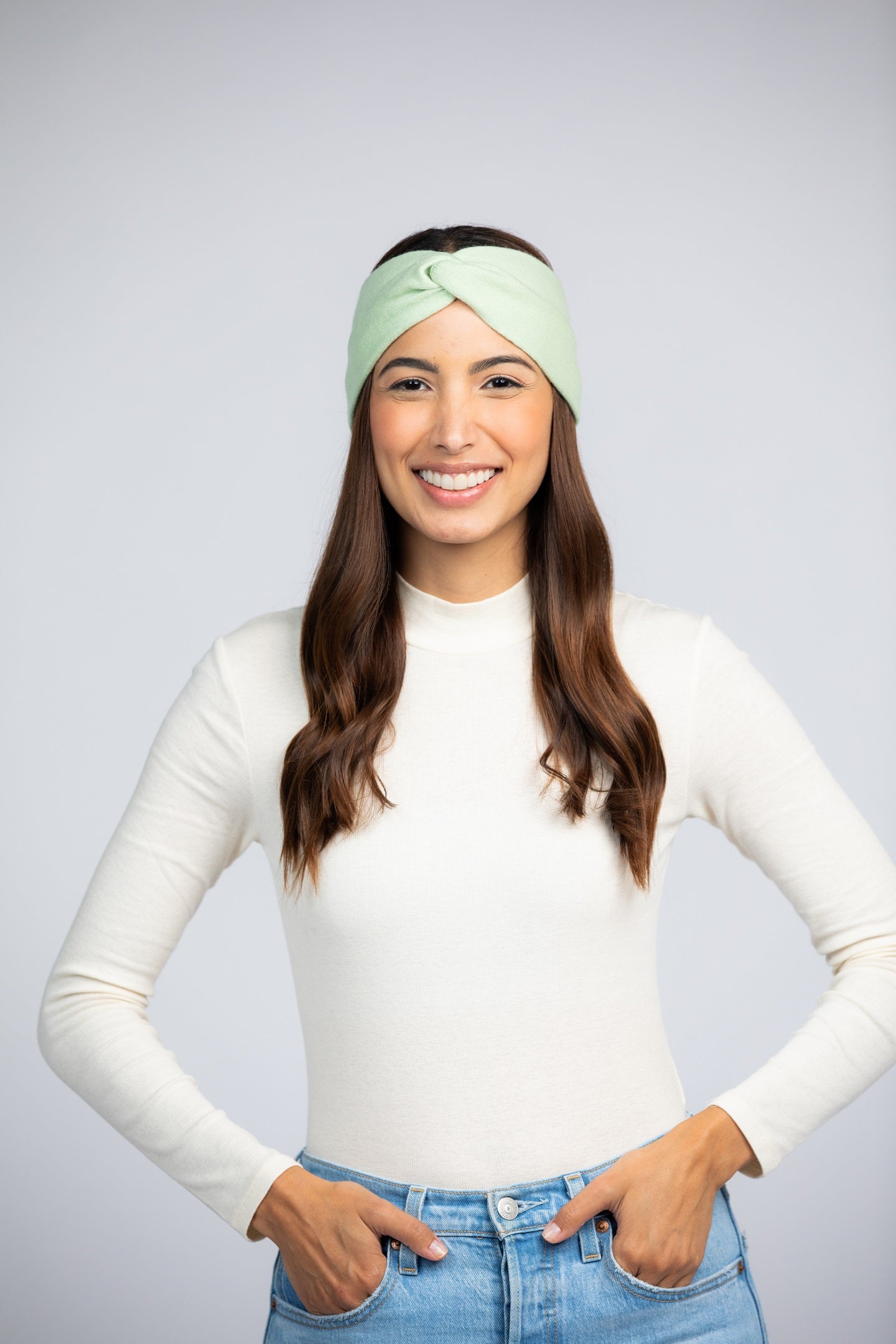 Pistachio - Cashmere Headband for Women