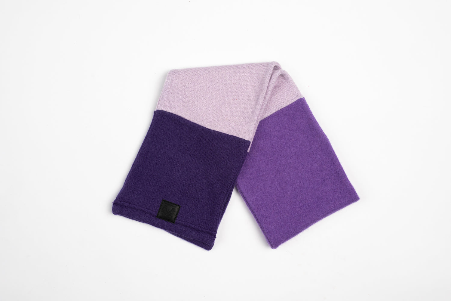 Purple and Lavender - Cashmere Open Scarf for Kids